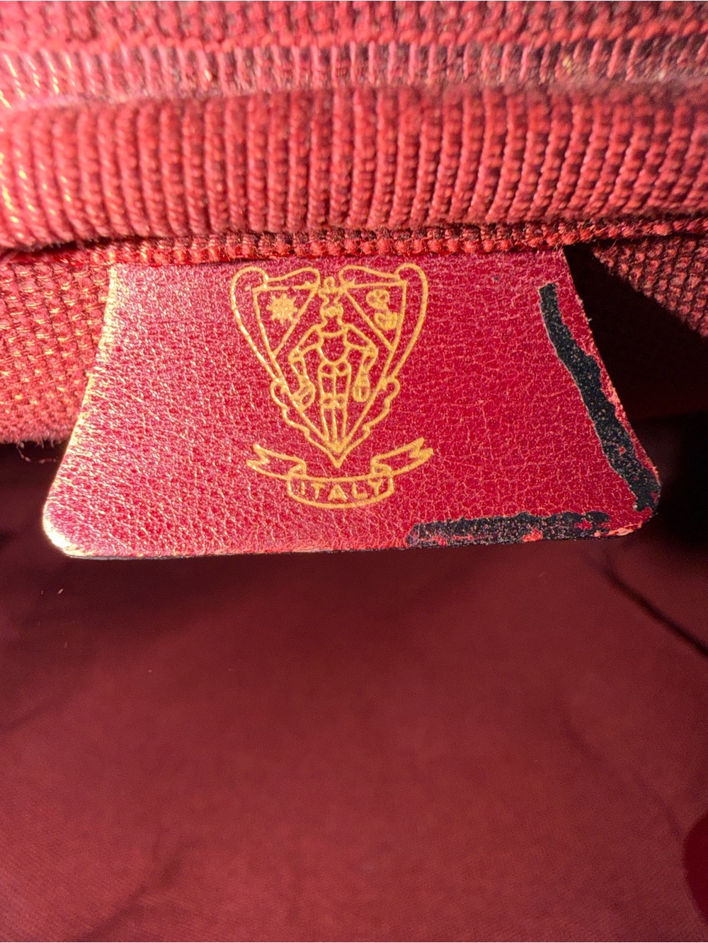 Gucci Interlocking G Navy and Burgundy Travel Duffel with Leather Trim - Picture 8 of 10